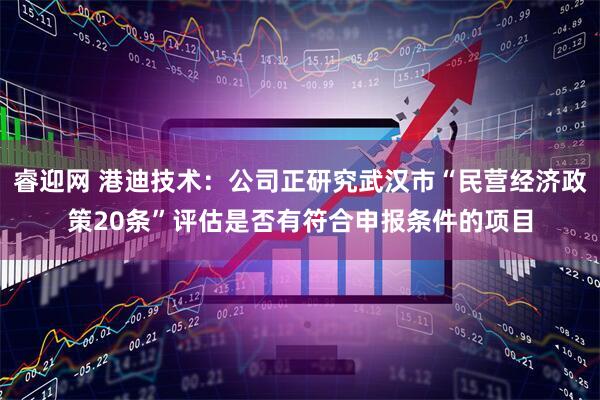 睿迎网 港迪技术：公司正研究武汉市“民营经济政策20条”评估是否有符合申报条件的项目
