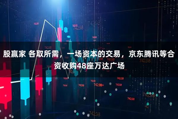 股赢家 各取所需，一场资本的交易，京东腾讯等合资收购48座万达广场