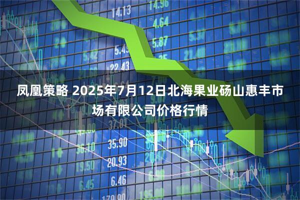凤凰策略 2025年7月12日北海果业砀山惠丰市场有限公司价格行情