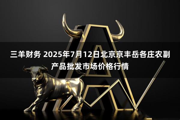 三羊财务 2025年7月12日北京京丰岳各庄农副产品批发市场价格行情