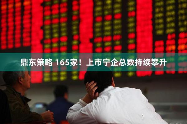 鼎东策略 165家！上市宁企总数持续攀升